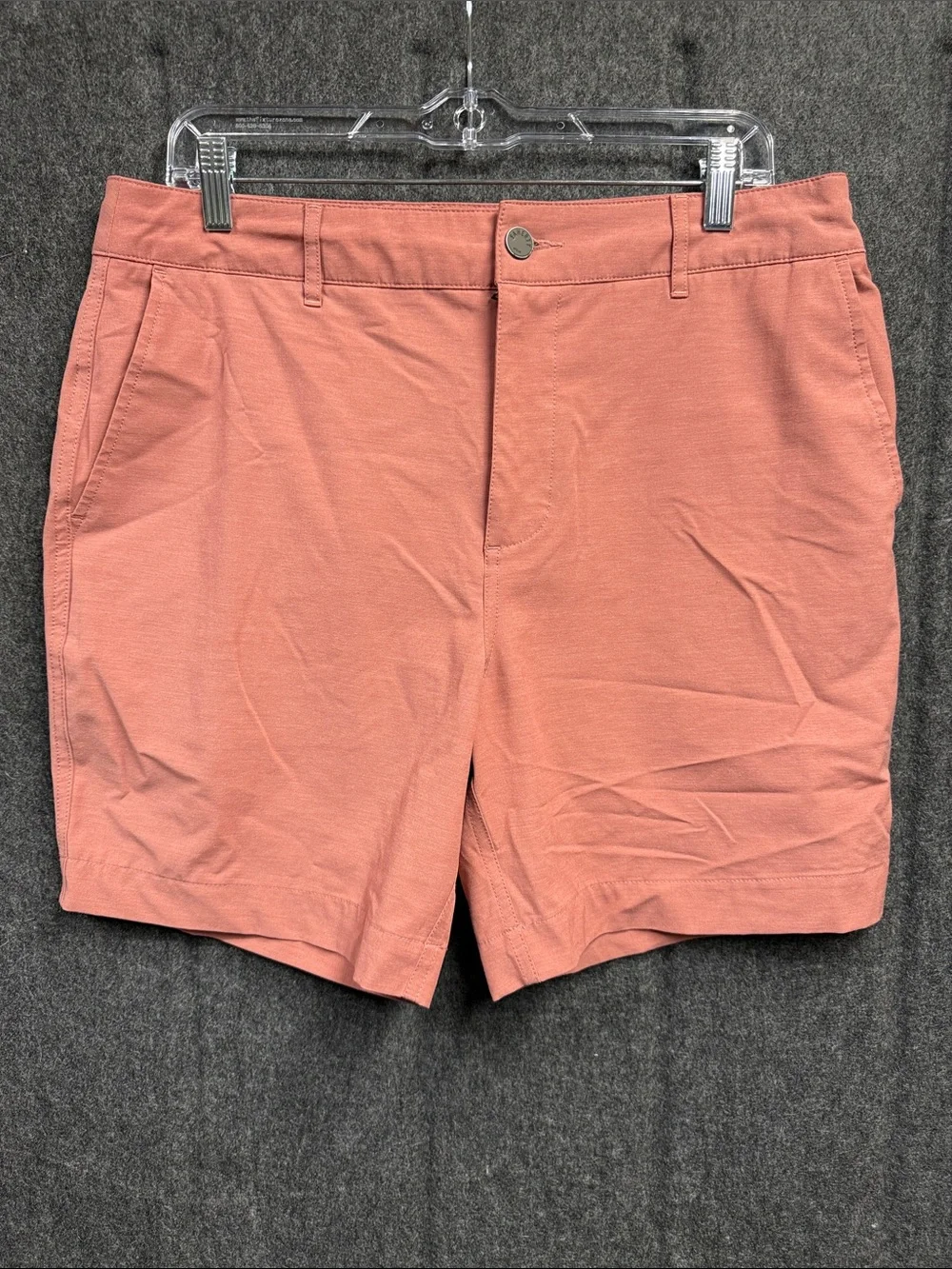 Faherty Washed Rose Flat-Front Cotton Shorts - Picture 1 of 6